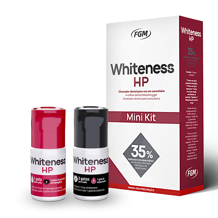 WHITENESS HP 35% - P.HIDROGENO MINI KIT - ROJO
