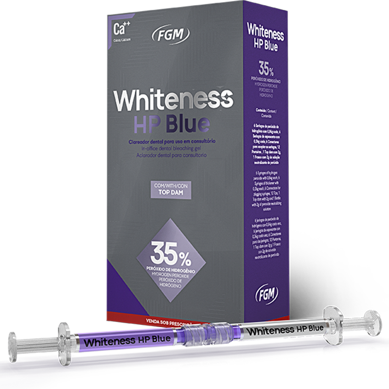 BLANQUEAMIENTO CLINICO WHITENESS HP - BLUE CALCIUM - 35% -  1-PACIENTE