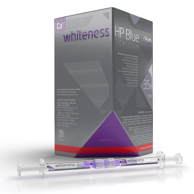 WHITENESS HP - BLUE CALCIUM - 35% -  6-PACIENTES