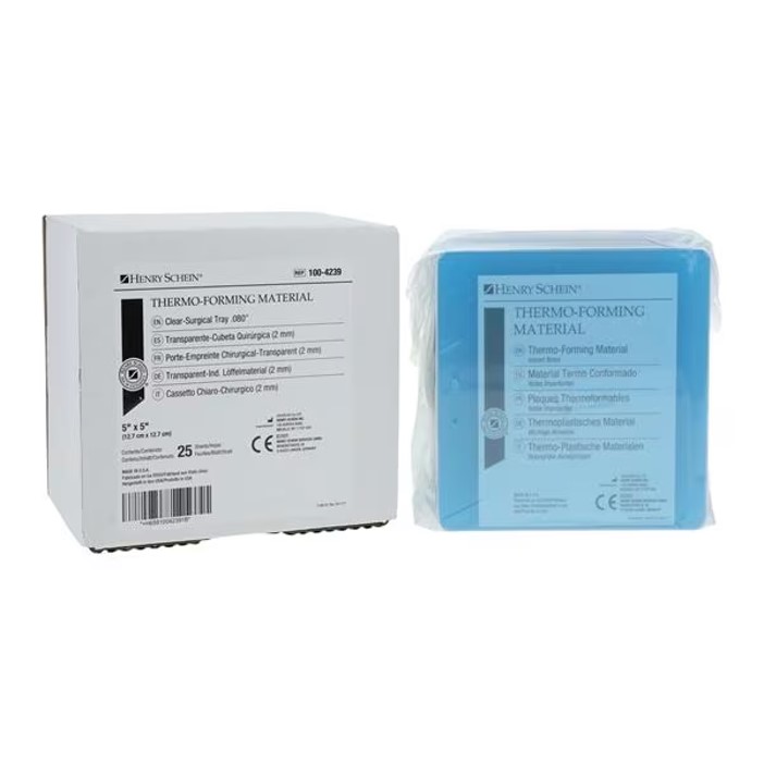 THERMOFORMAS RIGIDAS .80 TRANSP. (25)