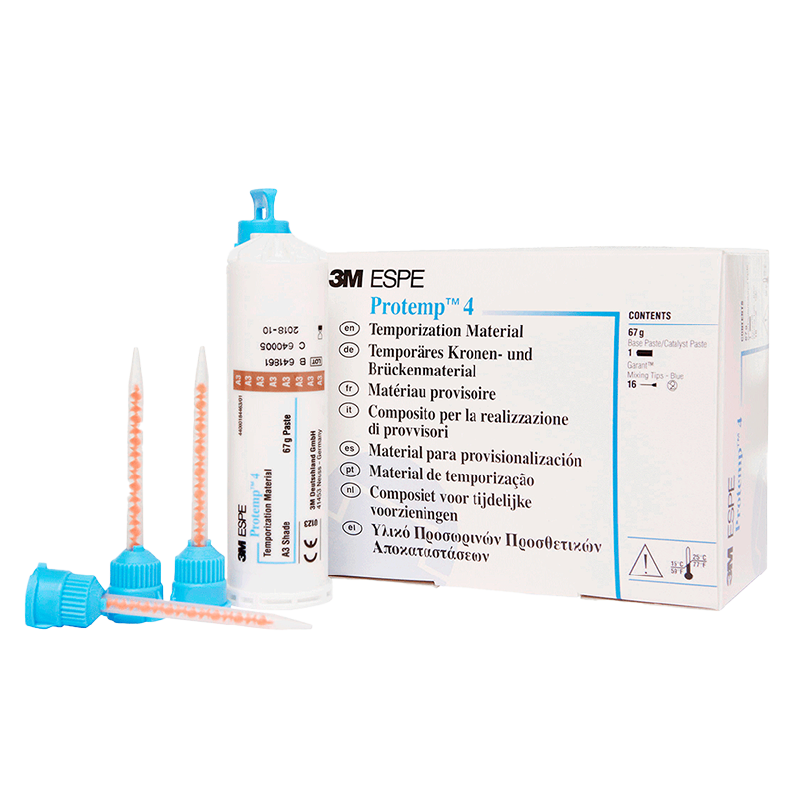 RESINA BISACRYLICA PROTEMP- CARTUCHO A1- 67GR.+16 TIPS