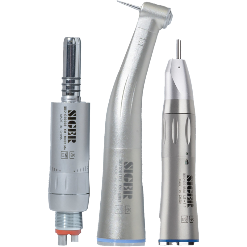 KIT BAJA VELOCIDAD - MICROMOTOR INTRA -MANGO-PIEZA RECTA SIGER  (MP-530 + MP-51 +MP-52)