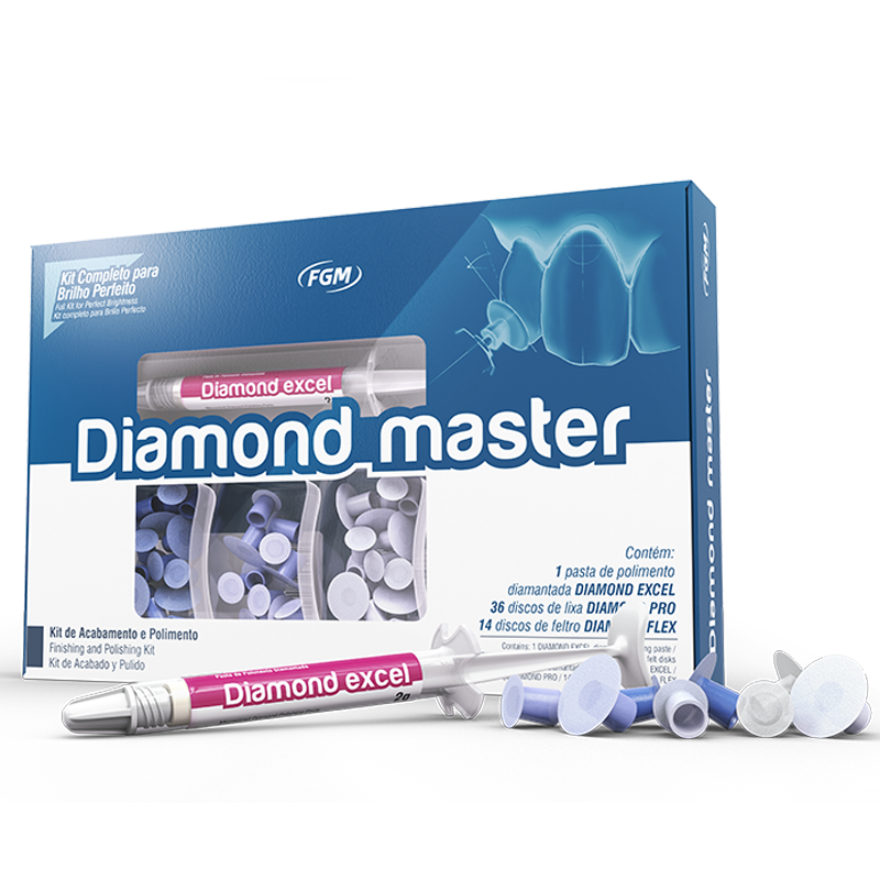 KIT PULIDO DE RESINA DIAMOND PRO - KIT MASTER (PASTA+50 DISC+1 MAND HP+1MAND RA)