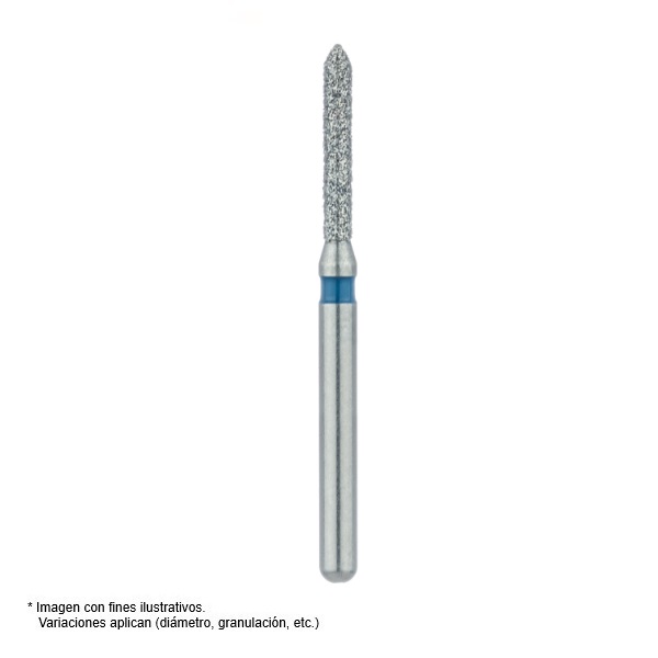 FRESA DIAMANTE FG JOTA - CILINDRICA PUNTA 130-012 - ROJA