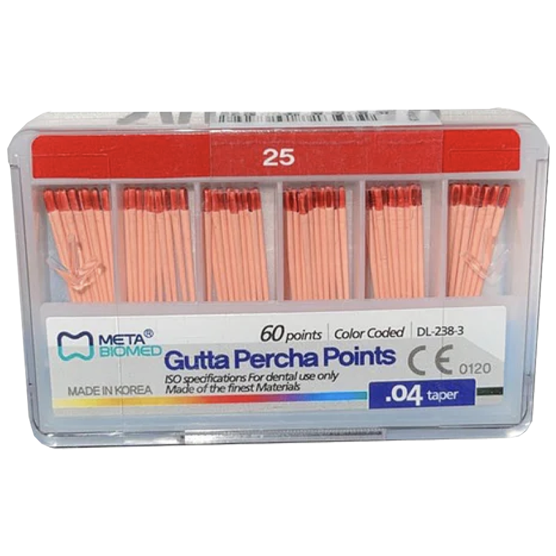 PUNTAS DE GUTAPERCHA META - 0.04 - NO. 25   (60)