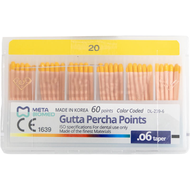 PUNTAS DE GUTAPERCHA META - 0.06 - NO. 20   (60)