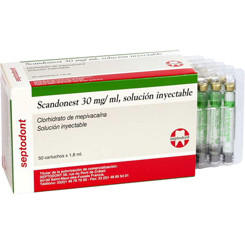 ANESTESIA MEPIVACAINA 3% SVC SCANDONEST   (CAJA)