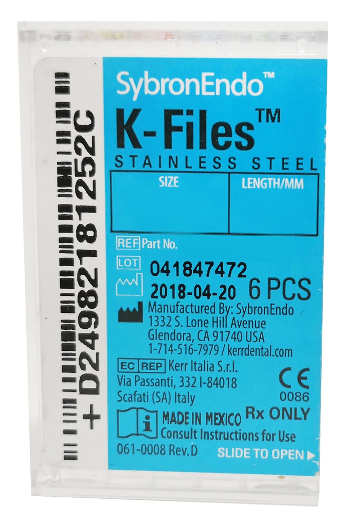 LIMA K-FILE 25MM NO. 15-40