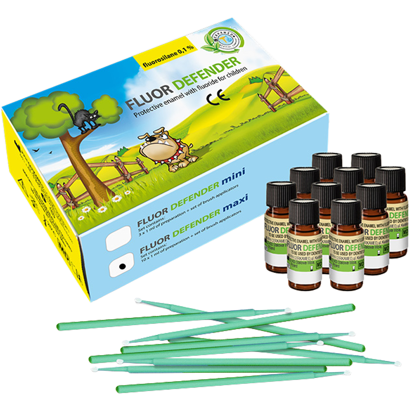 FLUOR LIQUIDO DEFENDER FLOUR MAXI - KIT DE 10 UNIDOSIS (1ML)
