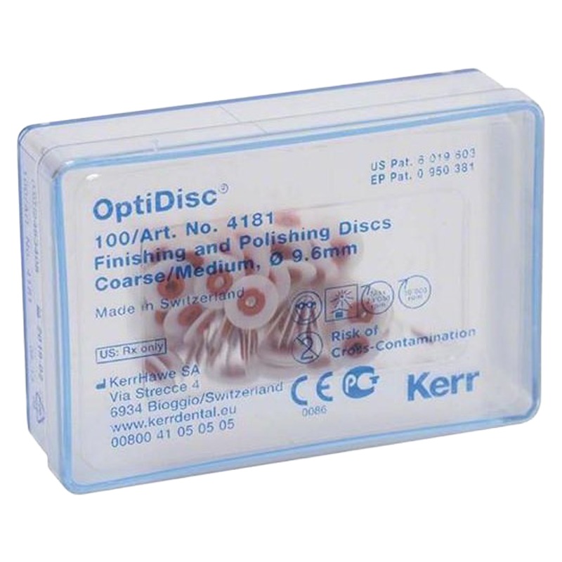 PULIDOR DE RESINA OPTIDISC 9.6MM MEDIO 100 UNIDADES