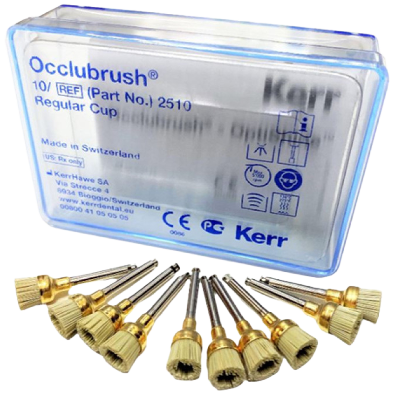 PULIDOR DE RESINA OCCLUBRUSH COPA REGULAR (10 PIEZAS)