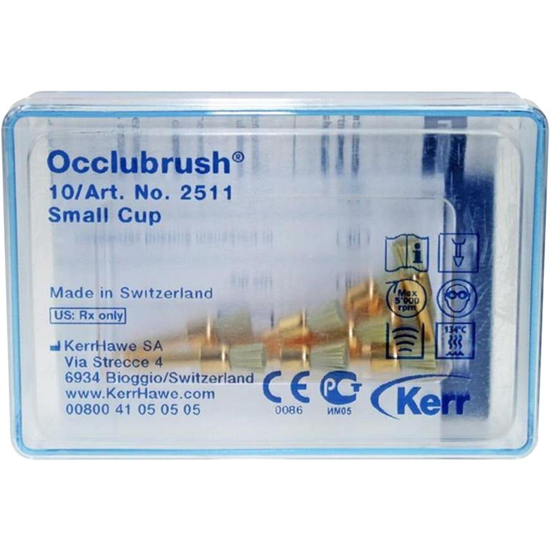 PULIDOR DE RESINA OCCLUBRUSH COPA SMALL (10 PIEZAS)