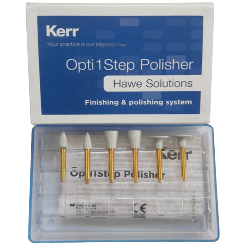 KIT PULIDO DE RESINA OPTI 1 STEP (2COPAS, 2LLAMAS, 2 DISCOS)