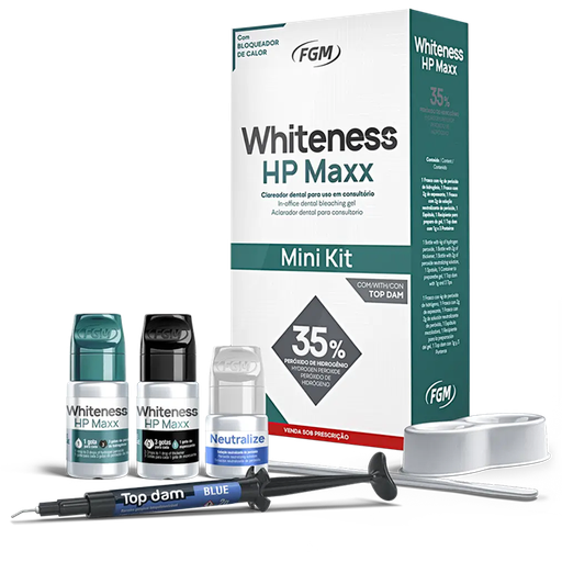 [FG 1914] BLANQUEAMIENTO CLINICO WHITENESS HP MAX 35% (MINI KIT) - P.HIDROGENO-1-2 PACIENTES (1)