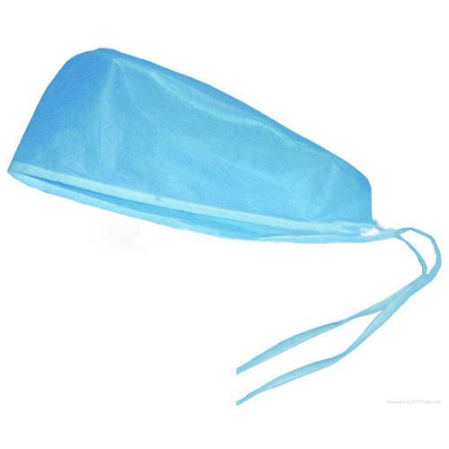[PD 8002-2] GORRO DE AMARRE AZUL TELA MEDICA / UNIDAD