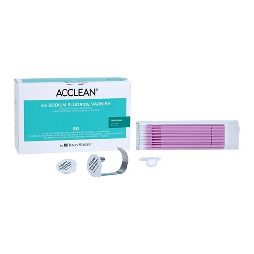 [HS 112-4869] BARNIZ ACCLEAN-FLOUR SODIO 5% TARRITO-CHICLE SUPERF