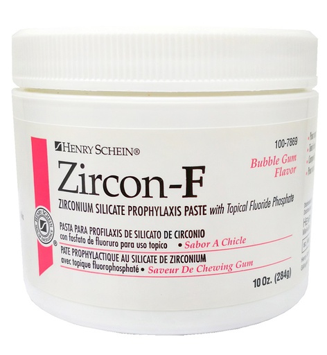 [HS 100-7869] PASTA PROPHY ZIRCON F CHICLE TARRO 10 OZ. -HENRY SCHEIN-