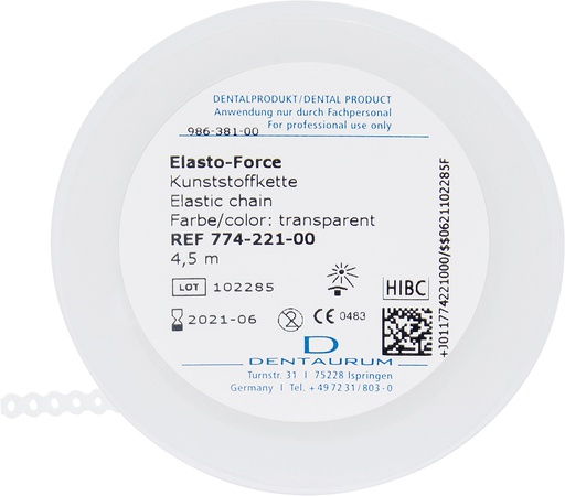 [DM 774-221] CADENA ELASTICA - DM ELASTO-FORCE CERRADA TRANSP. (4.6M)