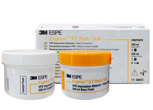 [3M 36972] SILICONA ADICION EXPRESS XT PUTTY TARRO BASE 500 ML Y CAT 250 ML