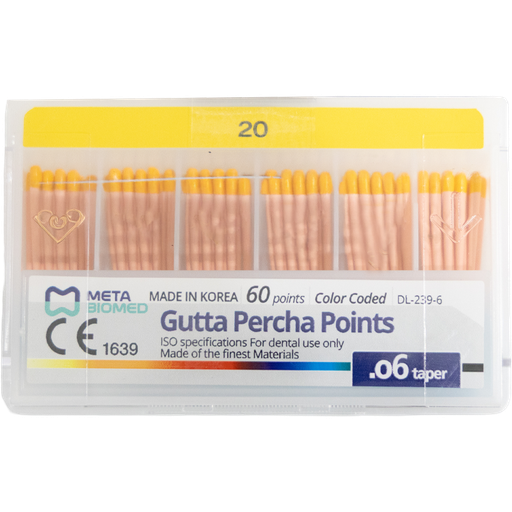 [MB G06-20] PUNTAS DE GUTAPERCHA META - 0.06 - NO. 20   (60)