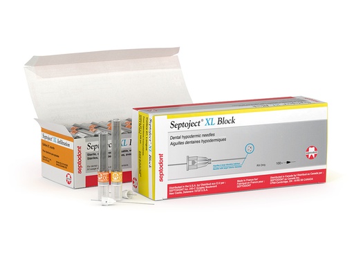 [SE SEPTOJ 27S] AGUJAS DENTALES SEPTOJECT 27 CORTAS XL (100)  (0.40X25)
