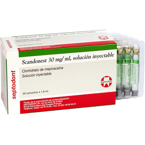 [SE SCANDO 3%] ANESTESIA MEPIVACAINA 3% SVC SCANDONEST   (CAJA)
