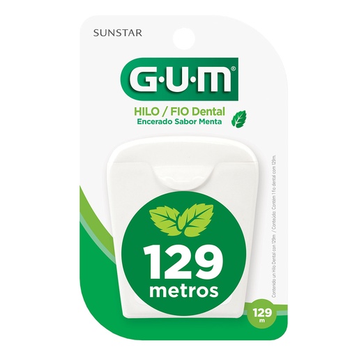 [BU 1916] HILO DENTAL ENCERADO 129m (Sabor Menta)