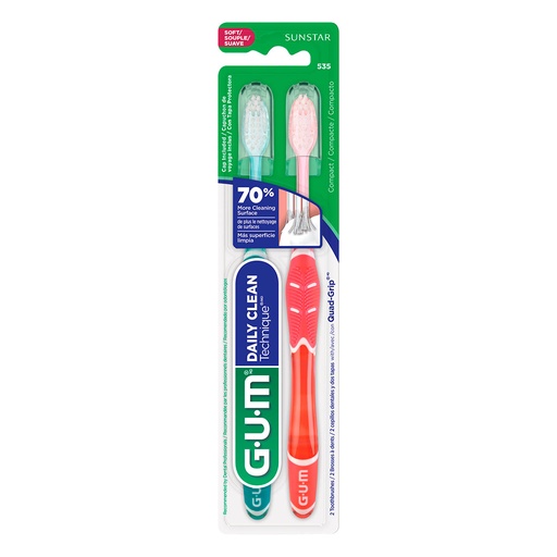 [BU 535] CEPILLO TECHNIQUE DAILY CLEAN , CERDAS SUAVES (1)