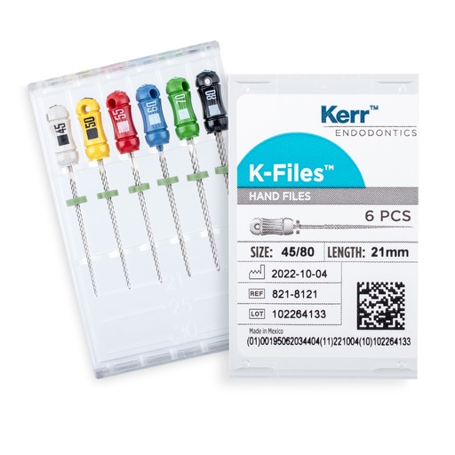 [KR 821-8121] LIMA K-FILE 21MM NO. 45-80