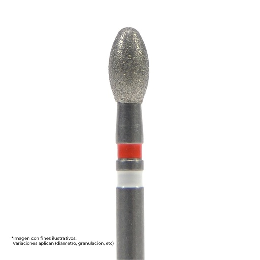 [JT Z833F.FG.023] FRESA DIAMANTE PARA ZIRCONIA FG JOTA -  LLAMA ROJA Z833.FG.023