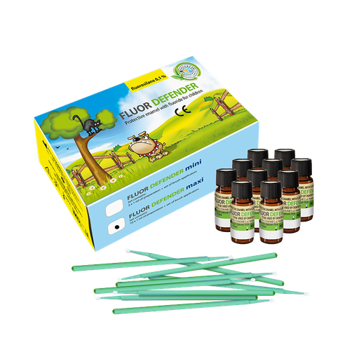[CK W-FD MAXI] FLUOR LIQUIDO DEFENDER FLOUR MAXI - KIT DE 10 UNIDOSIS (1ML)