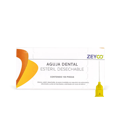 [ZY ZE-SAG27S] AGUJA DENTAL ZEYCO CALIBRE 27 CORTA CAJA C/100 PZAS. (0.40x21)