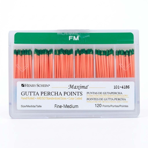 [HS 101-4186] PUNTAS DE GUTAPERCHA M.SCHEIN FM FINA-MED.(120)