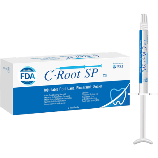 [CR C-ROOT SP 2GR] C-ROOT SP CEMENTO OBTURADOR BIOCERAMICO - SILICATO DE ESTRONCIO+FOSF.C + 4TIPS  (2.0GR)