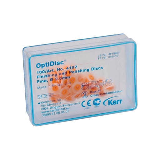 [KR 4182] PULIDOR DE RESINA OPTIDISC 9.6MM FINO 100 UNIDADES