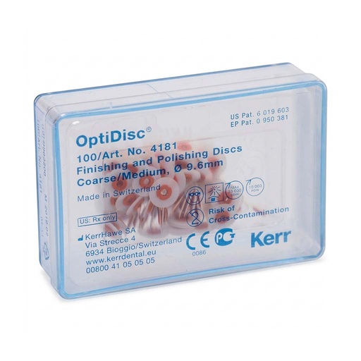 [KR 4181] PULIDOR DE RESINA OPTIDISC 9.6MM MEDIO 100 UNIDADES