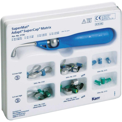 [KR 2150] BANDA MATRIZ SUPERMAT KIT (1 INSTRUMENTO, 14 MATRICES SURTIDAS, 6 MATRICES TRANSPARENTES)